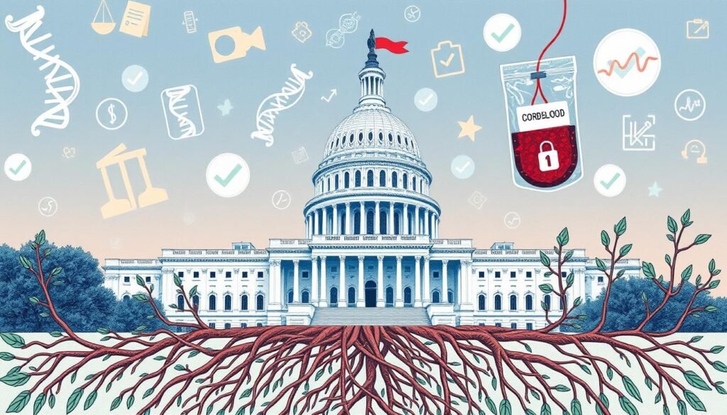 U.S. regulations on cord blood banking