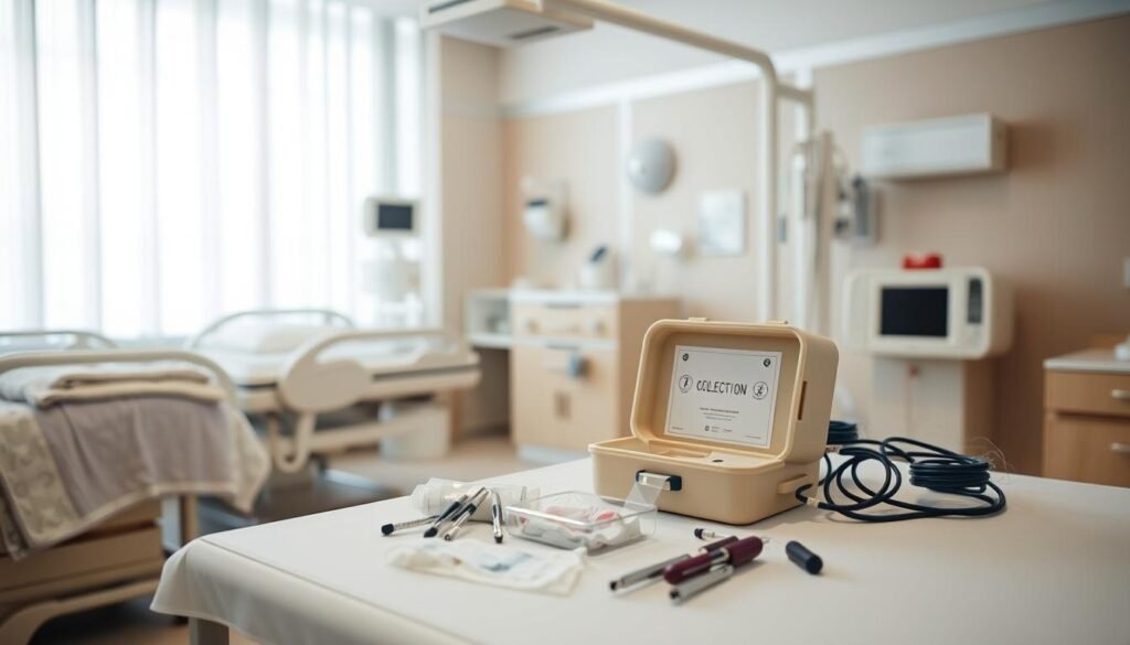 preparing for cord blood collection