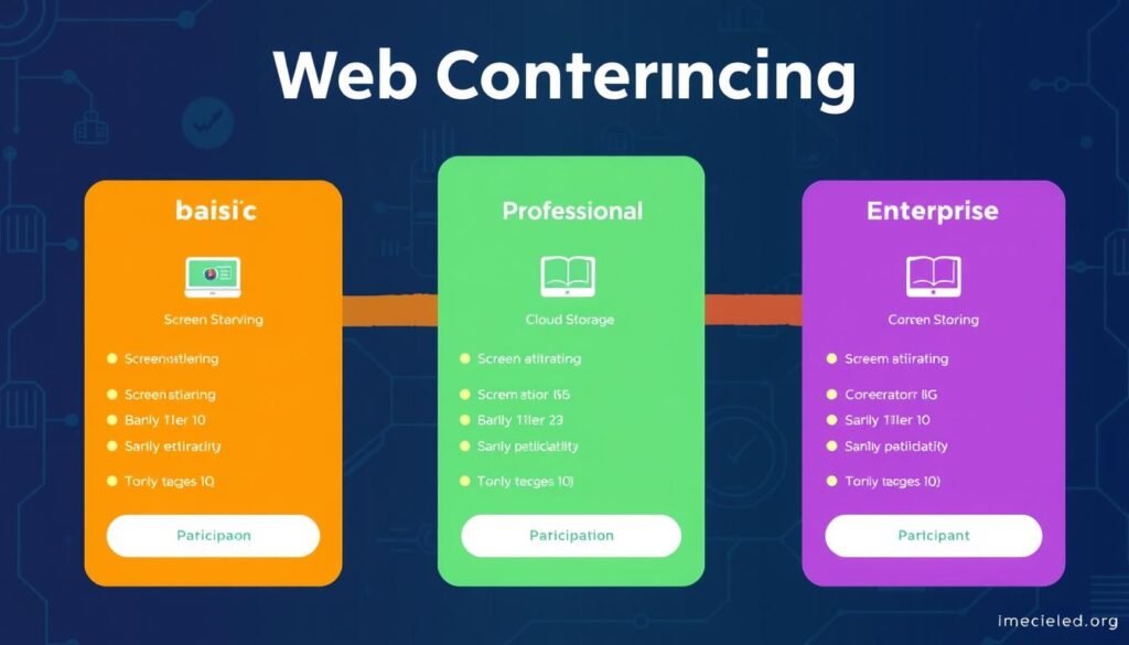 Pricing structures of web conferencing services